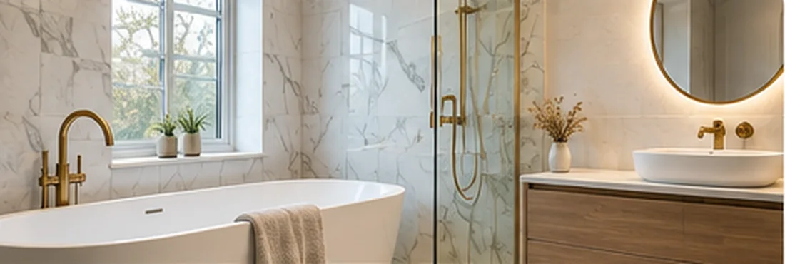 Contemporary bathroom renovation near Pudsey
