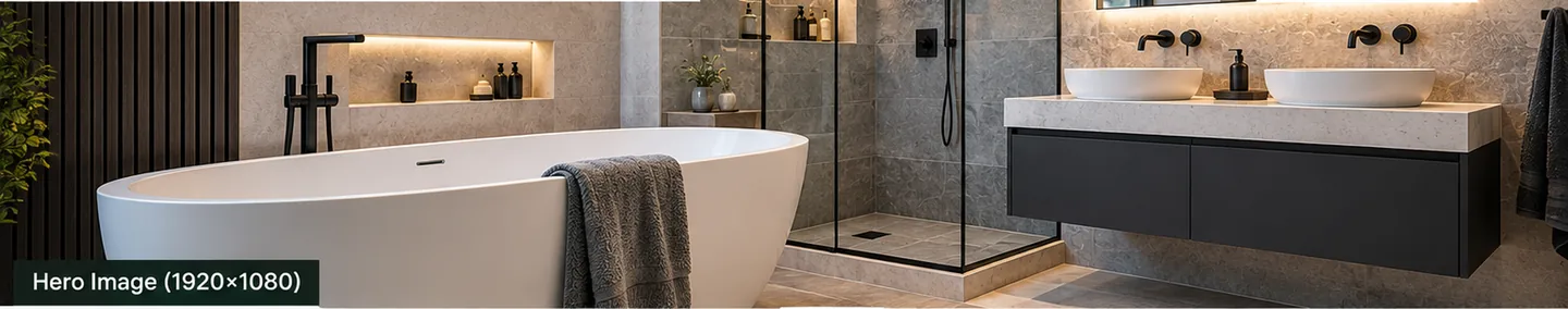 Modern bathroom renovation in Pudsey